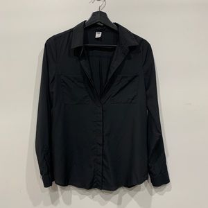 OLD NAVY Black Classic Fit Shirt/Blouse